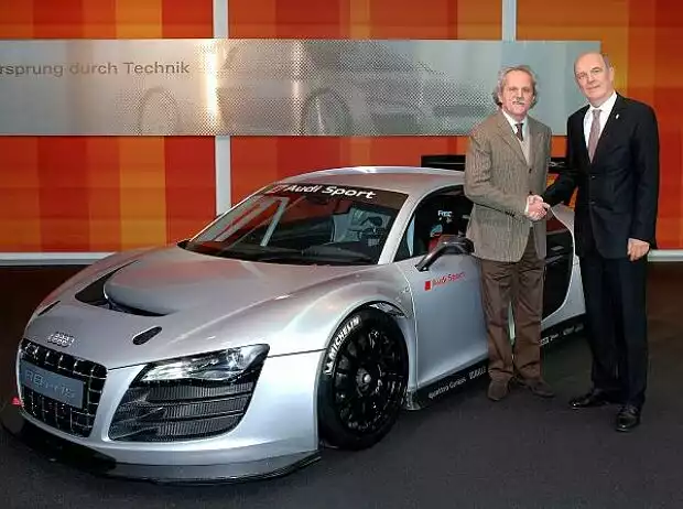 Audi R8 LMS, Emilio Radaelli und Wolfgang Ullrich Titel-Bild zur News: Audi R8 LMS, Emilio Radaelli und Wolfgang Ullrich