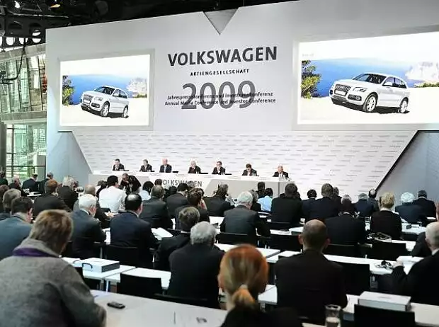 Volkswagen Pressekonferenz Titel-Bild zur News: Volkswagen Pressekonferenz