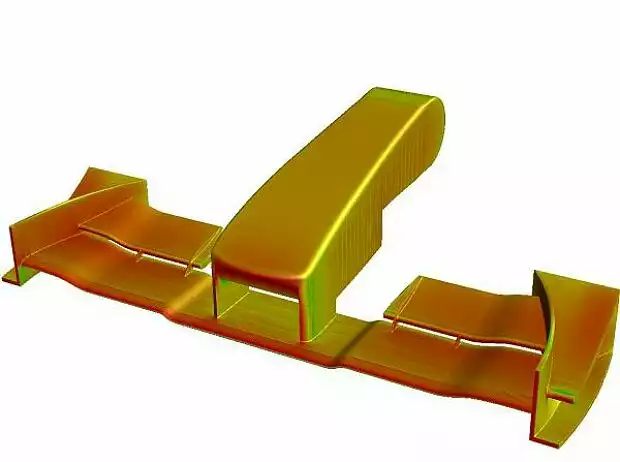 Titel-Bild zur News: CFD-Analyse: Nase des Renault R29