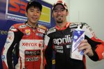 Shinya Nakano und Max Biaggi (Aprilia)