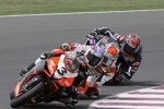 Max Biaggi (Aprilia) vor Noriyuki Haga (Ducati) und Ben Spies (Yamaha)