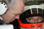 Rubens Barrichello mit Jock Clear (Renningenieur) (Brawn)
