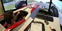 Philipp Eng im Simulator