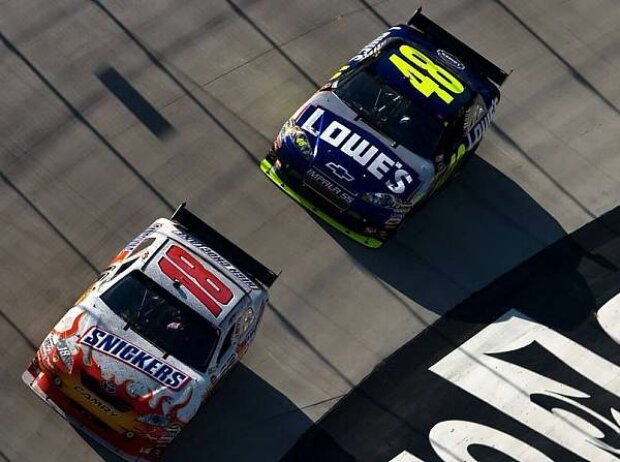 Kyle Busch, Jimmie JohnsonBristol, Bristol Motor Speedway