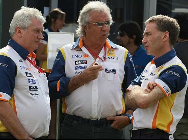 Pat Symonds, Flavio Briatore und Bob Bell