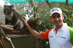 Adrian Sutil (Force India) im Zoo von Melbourne