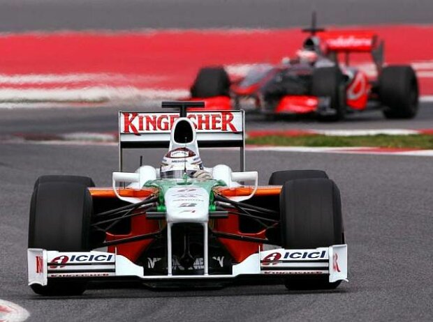 Titel-Bild zur News: Adrian Sutil, Barcelona, Circuit de Catalunya