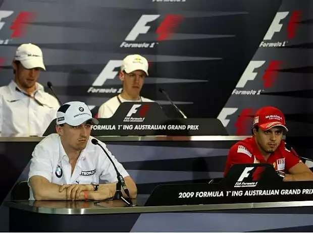 Felipe Massa, Jenson Button, Robert Kubica, Sebastian VettelMelbourne, Albert Park Melbourne Titel-Bild zur News: Felipe Massa, Jenson Button, Robert Kubica, Sebastian VettelMelbourne, Albert Park Melbourne