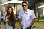 Jenson Button (Brawn) mit Freundin Jessica Michibata