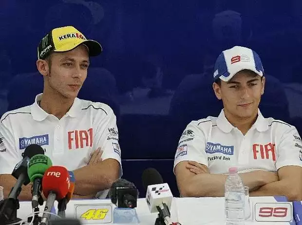 Valentino Rossi, Jorge Lorenzo, Jerez, Circuit de Jerez Titel-Bild zur News: Valentino Rossi, Jorge Lorenzo, Jerez, Circuit de Jerez