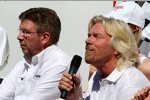 Ross Brawn (Teamchef) (Brawn) und Virgin-Boss Richard Branson