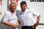 Virgin-Boss Richard Branson und Ross Brawn (Teamchef) (Brawn) 