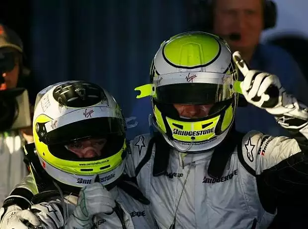 Rubens Barrichello und Jenson Button Titel-Bild zur News: Rubens Barrichello und Jenson Button
