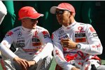 Heikki Kovalainen und Lewis Hamilton (McLaren-Mercedes) 