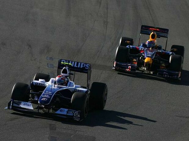 Kazuki Nakajima vor Mark Webber, Melbourne, Albert Park Kazuki Nakajima vor Mark Webber, Melbourne, Albert Park