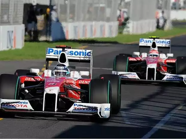 Titel-Bild zur News: Jarno Trulli, Timo Glock, Melbourne, Albert Park Melbourne