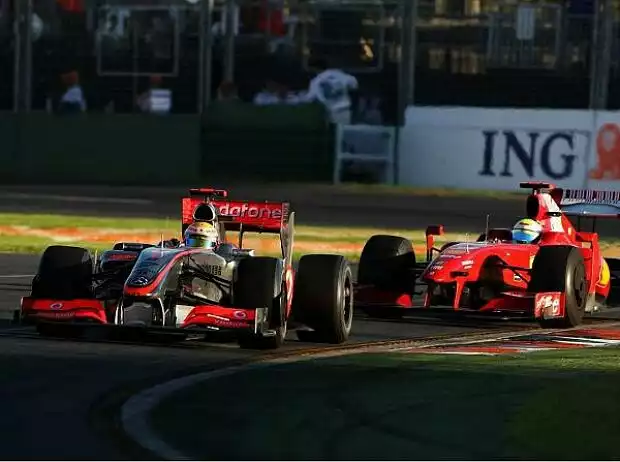 Titel-Bild zur News: Felipe Massa, Lewis HamiltonMelbourne, Albert Park Melbourne