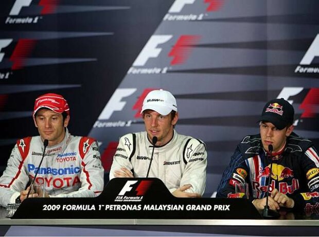 Titel-Bild zur News: Jarno Trulli, Jenson Button, Sebastian Vettel