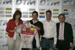 Christina Begale (Sportagentur Düsseldorf), Timo Scheider (Audi), Ralf Schumacher (Mercedes-Benz) und Jürgen Pippig (ITR-Vorstand) 