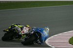 Valentino Rossi (Yamaha) vor Loris Capirossi (Suzuki)