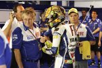 Daniele Romagnoli und Valentino Rossi (Yamaha)