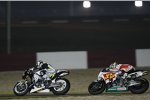 Randy de Puniet (LCR) vor Toni Elias (Gresini) 