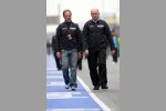Rubens Barrichello und Jock Clear (Renningenieur) (Brawn) 