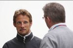 Jenson Button und Ross Brawn (Teamchef) (Brawn) 