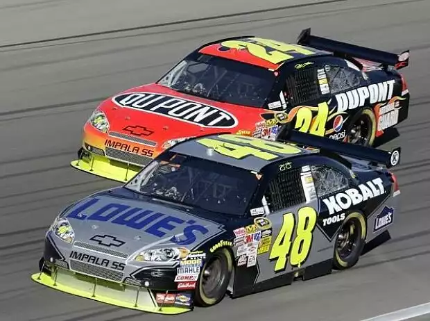 Jimmie Johnson, Jeff Gordon, Las Vegas, Las Vegas Motor Speedway Titel-Bild zur News: Jimmie Johnson, Jeff Gordon, Las Vegas, Las Vegas Motor Speedway