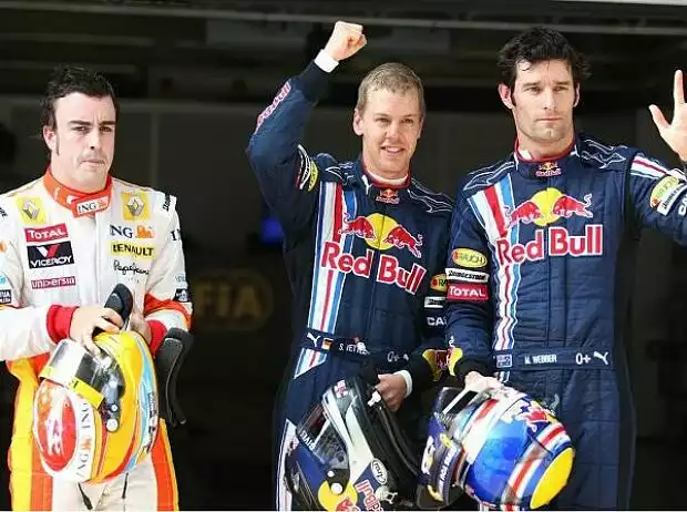 Fernando Alonso, Sebastian Vettel und Mark Webber Titel-Bild zur News: Fernando Alonso, Sebastian Vettel und Mark Webber