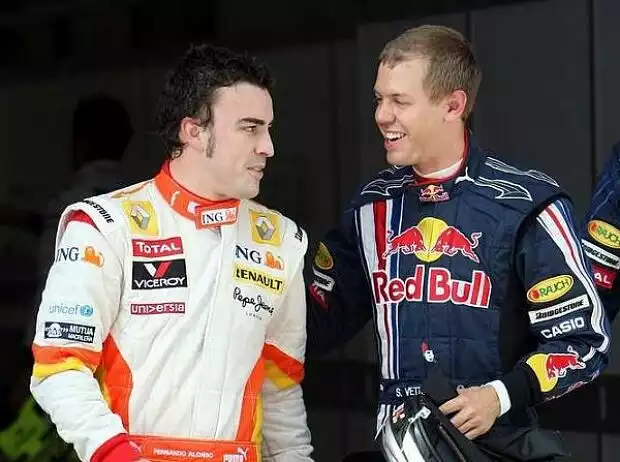 Titel-Bild zur News: Fernando Alonso, Sebastian Vettel