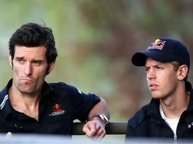 Titel-Bild zur News: Mark Webber, Sebastian Vettel