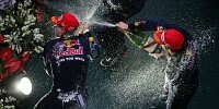 Bild zum Inhalt: Red Bull verleiht Flügel: Vettel gewinnt im Regen!