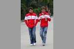 Timo Glock und Jarno Trulli (Toyota) 