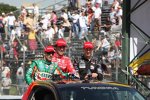 Ehrenrunde: Tony Kanaan Dario Franchitti Will Power