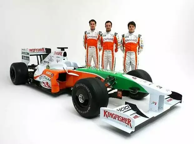 Vitantonio Liuzzi, Giancarlo Fisichella, Adrian Sutil Titel-Bild zur News: Vitantonio Liuzzi, Giancarlo Fisichella, Adrian Sutil