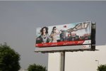 Werbetafel für den Grand Prix von Bahrain