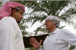 Bernie Ecclestone (Formel-1-Chef) mit Kronprinz Sheikh Salman Bin Hamad Al Khalifa