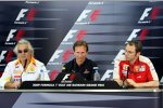 Flavio Briatore (Teamchef) (Renault), Christian Horner (Teamchef) (Red Bull) und Stefano Domenicali (Teamchef) (Ferrari) 