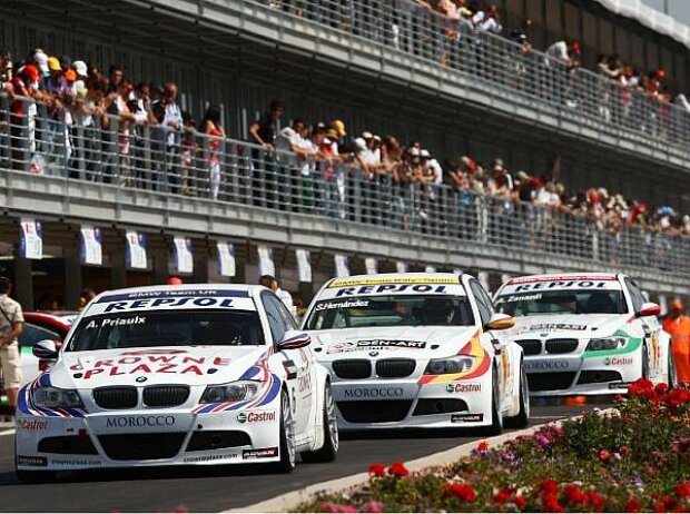 Sergio Hernandez, Alessandro Zanardi, Andy Priaulx Sergio Hernandez, Alessandro Zanardi, Andy Priaulx
