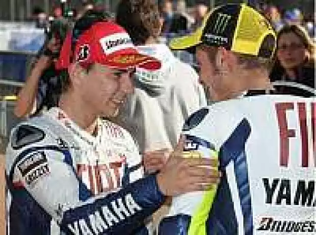 Jorge Lorenzo Valentino Rossi Titel-Bild zur News: Jorge Lorenzo Valentino Rossi