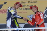  Valentino Rossi (Yamaha), Casey Stoner (Ducati)