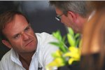 Rubens Barrichello und Ross Brawn (Teamchef) (Brawn) 