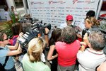 Presserunde von Jarno Trulli (Toyota) 