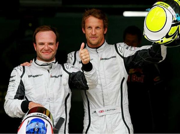 Titel-Bild zur News: Rubens Barrichello, Jenson Button