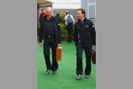 Adrian Newey (Technischer Direktor) und Christian Horner (Teamchef) (Red Bull) 