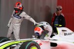 Robert Kubica (BMW Sauber F1 Team) und Rubens Barrichello (Brawn) 