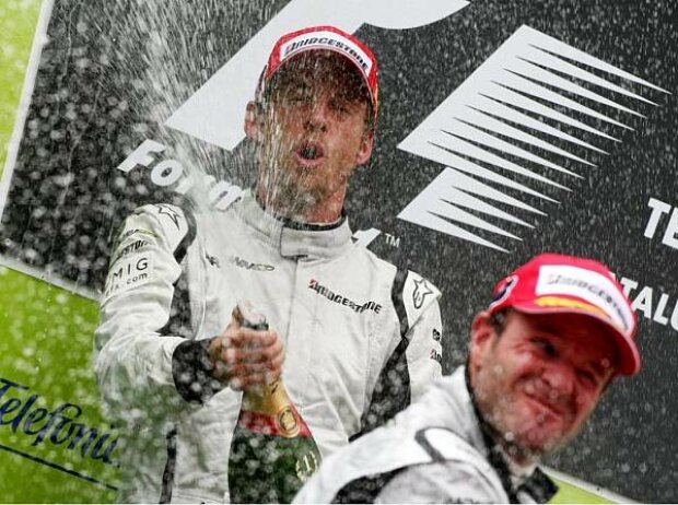 Titel-Bild zur News: Jenson Button, Rubens Barrichello