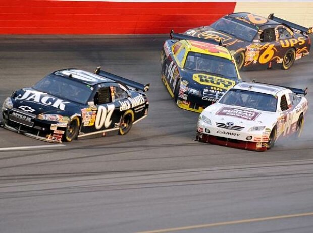 Casey Mears, Denny Hamlin, David Ragan