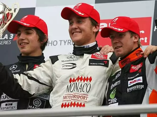 Sam Bird, Stefano Coletti, Roberto Merhi Titel-Bild zur News: Sam Bird, Stefano Coletti, Roberto Merhi